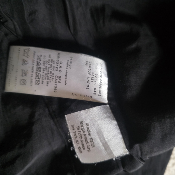 Giorgio Armani Leather Jacket - Picture 5 of 5